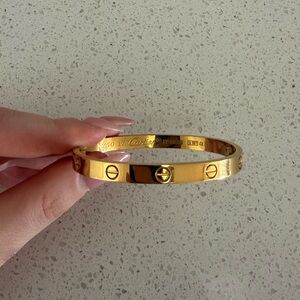 Gold Tone Love Bracelet with Screwdriver